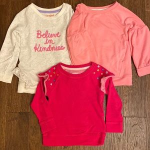 Toddler Girls Cat & Jack Sweaters 3T (set of 3)